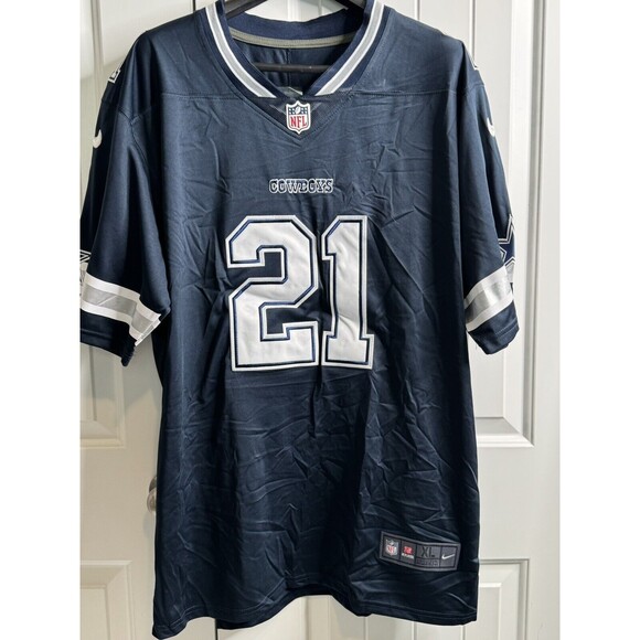Nike Ezekiel Elliott Navy Dallas Cowboys Vapor Limited Jersey size‎ XL - Picture 1 of 3